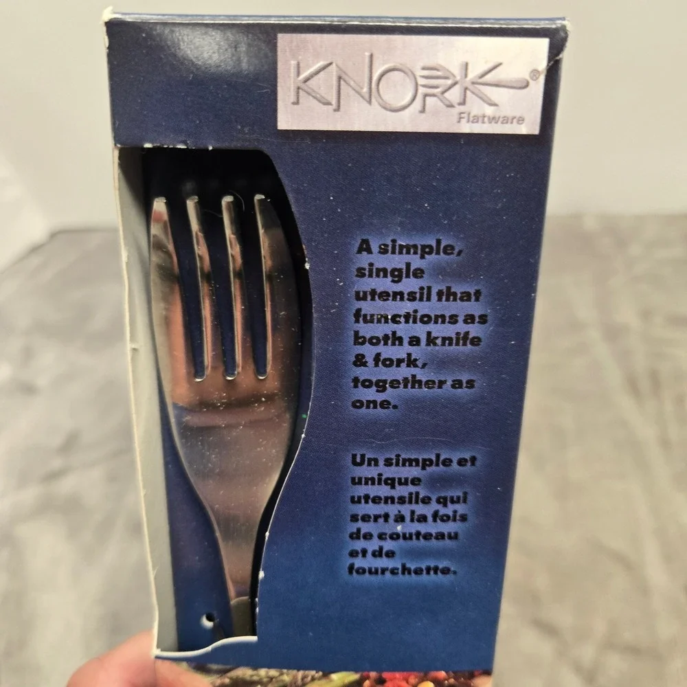 Knork Original Flatware Set 4 Piece 18/10 Stainless Steel Knife Fork Hybrid 042